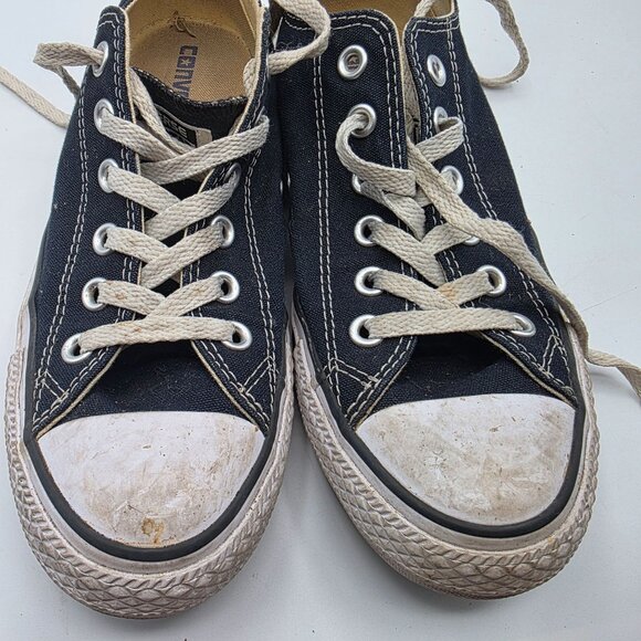 Converse Chuck Taylor All Star Womens Size 8 Black Low Top Shoes Casual Walking - Picture 10 of 13